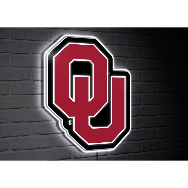 Oklahoma Sooners Team Logo LED Wall Decor Lighted Sign