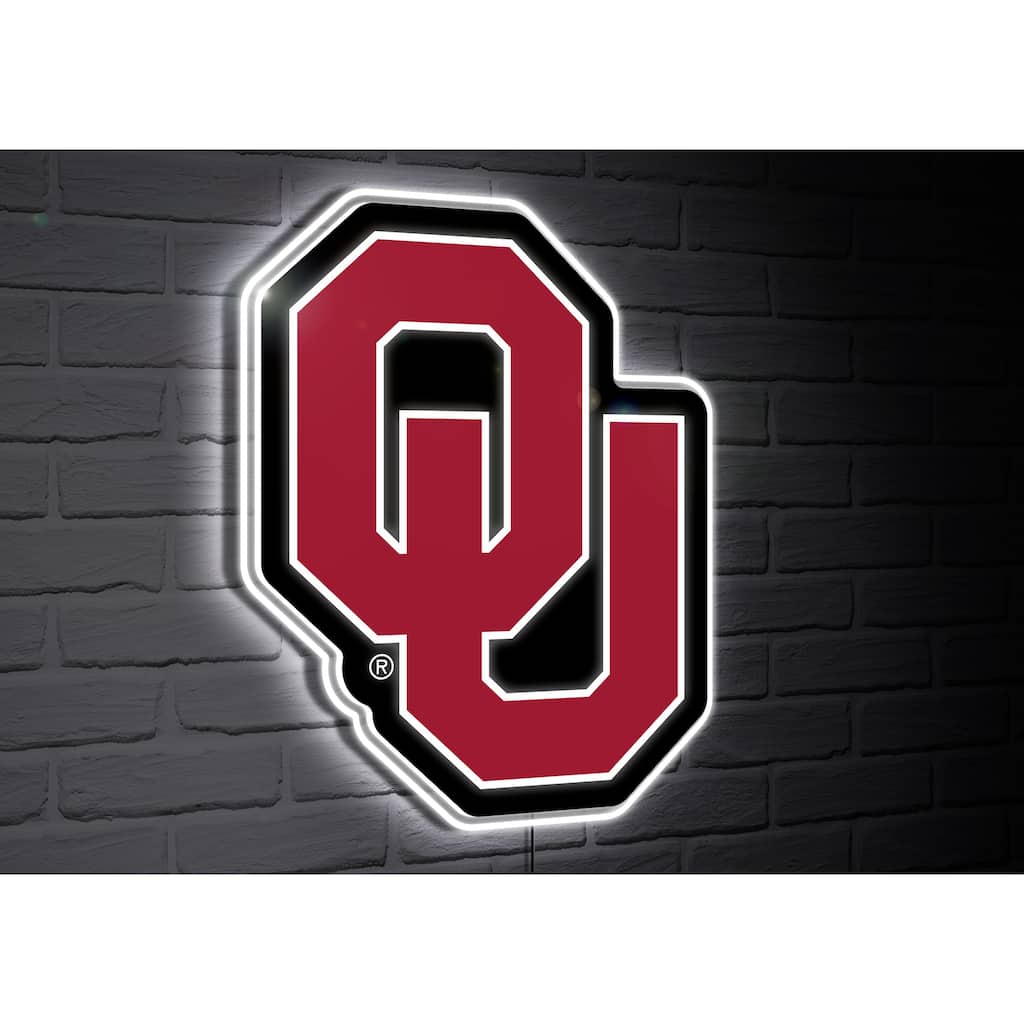 Oklahoma Sooners Team Logo LED Wall Decor Lighted Sign