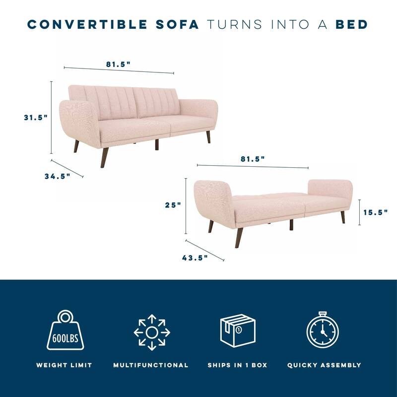 The Novogratz Brittany Futon Sofa Bed