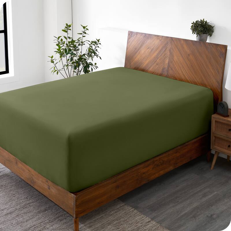 Bare Home Ultra-Soft Microfiber 24 Inch Extra Deep Pocket Fitted Sheet