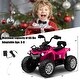 preview thumbnail 30 of 37, Costway 12V Kids Ride On ATV Electric 4-Wheeler Quad 2 Speeds with Mp3