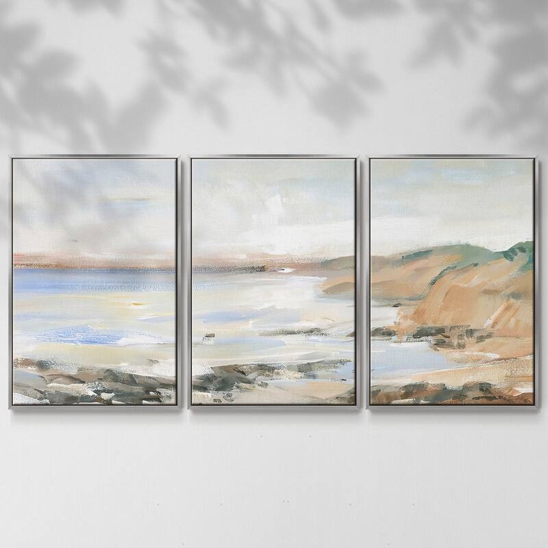 Shoreline Study II - Multi Piece Framed Canvas