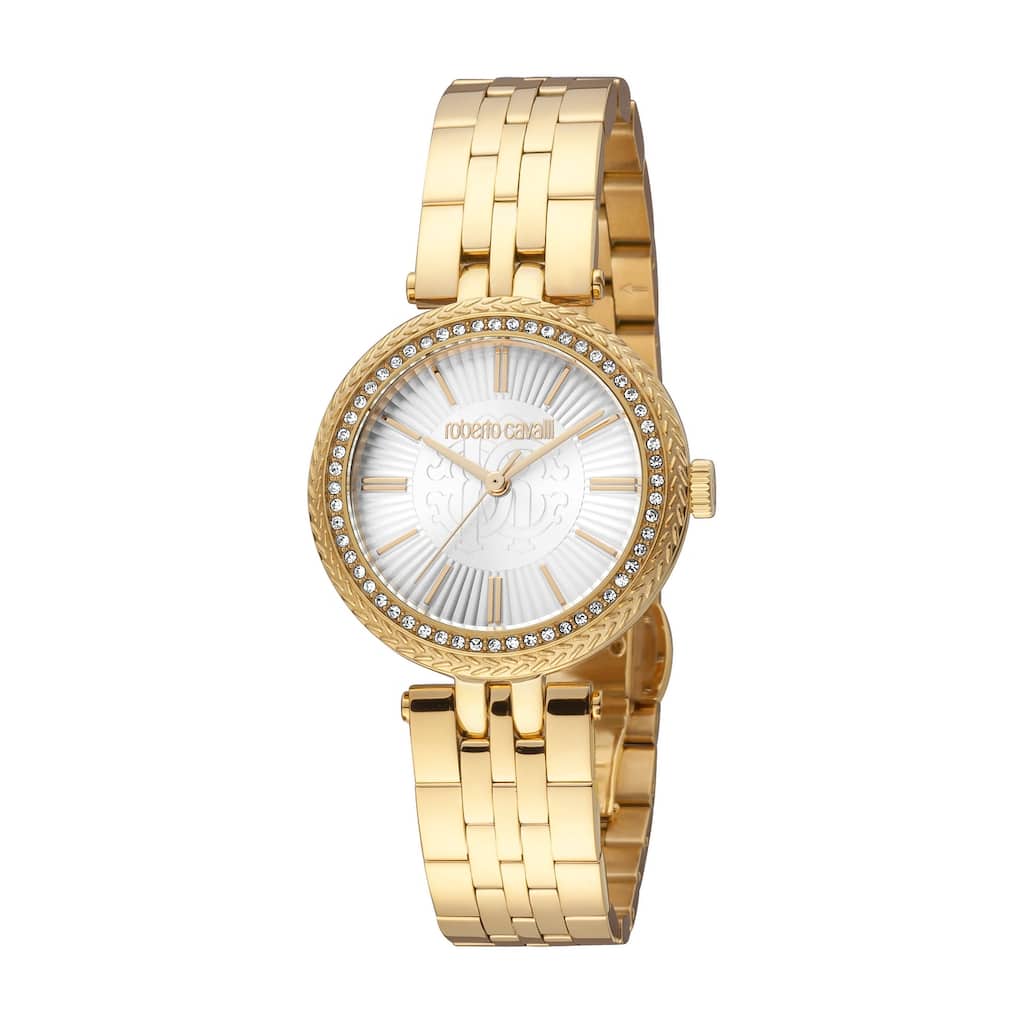 Roberto Cavalli Women RC5L031M0065 Quartz Watch - Gold-Tone
