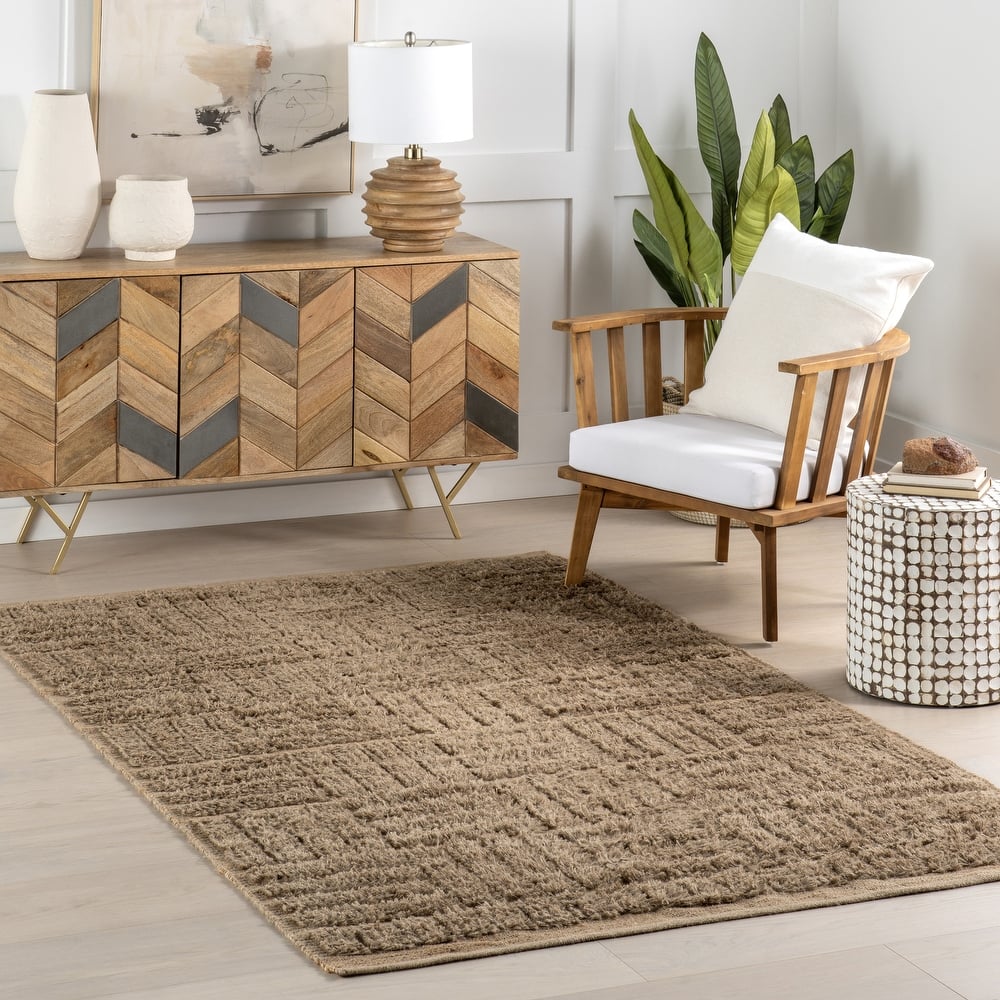 Nuloom Vonda Geometric Jute Area Rug