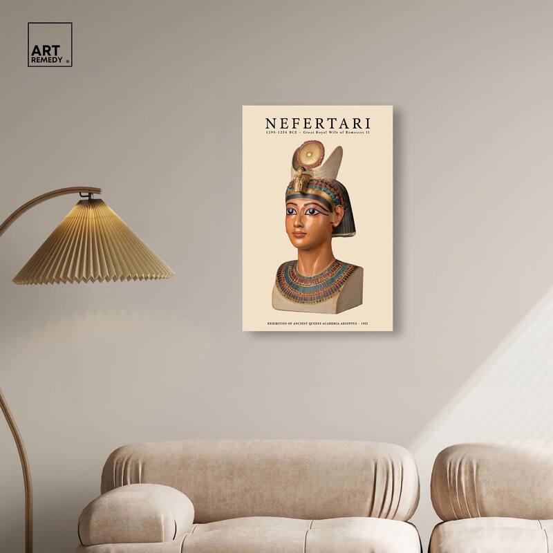 Ancient Egyptian Queen Canvas by Art Remedy, Gallery Wrapped