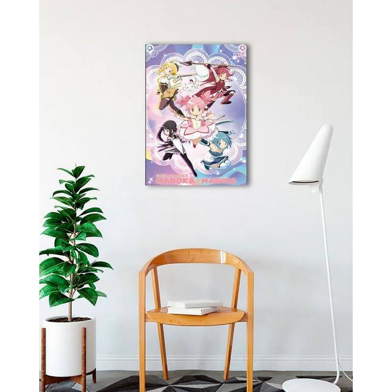 Puella Magi Madoka Magica Group Collage Art Poster - 24 x 36 Inch