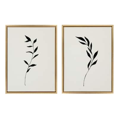 Kate and Laurel Sylvie Sketch Canvas Set by The Creative Bunch Studio
