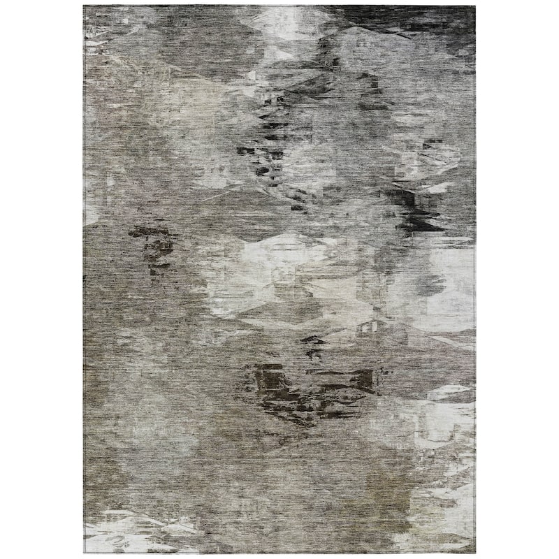 Machine Washable Indoor/ Outdoor Chantille Modern Ombre Rug