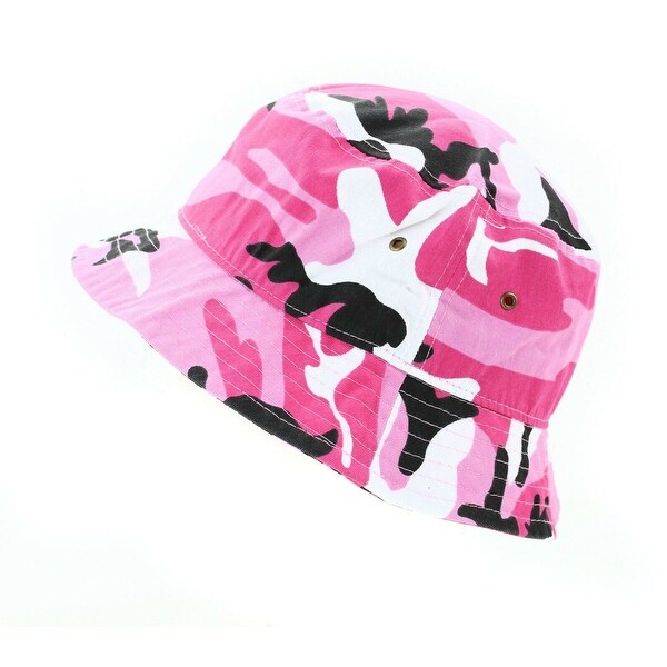 pink camo bucket hat