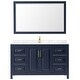 preview thumbnail 70 of 71, Daria 60 Inch Single Vanity, Cultured Marble Top, 58 Inch Mirror
