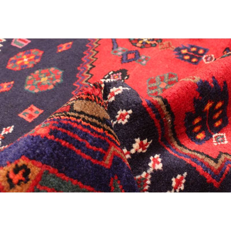 ECARPETGALLERY Hand-knotted Andelz Red Wool Rug - 4'7 x 7'3