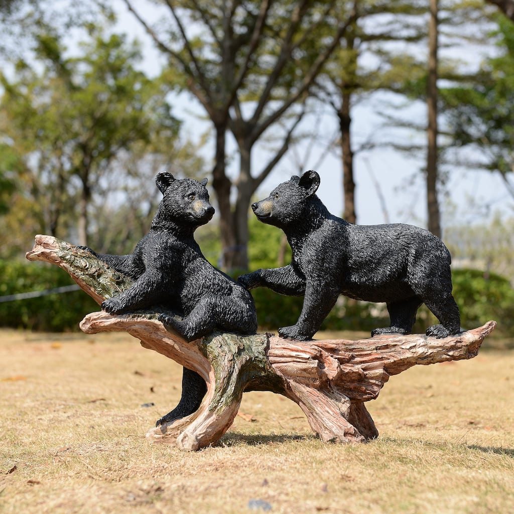 Hi-Line Black Bears on Log