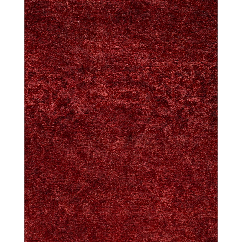 Overdyed, One-of-a-Kind Hand-Knotted Area Rug - Rust - 2' 6" x 9' 4"