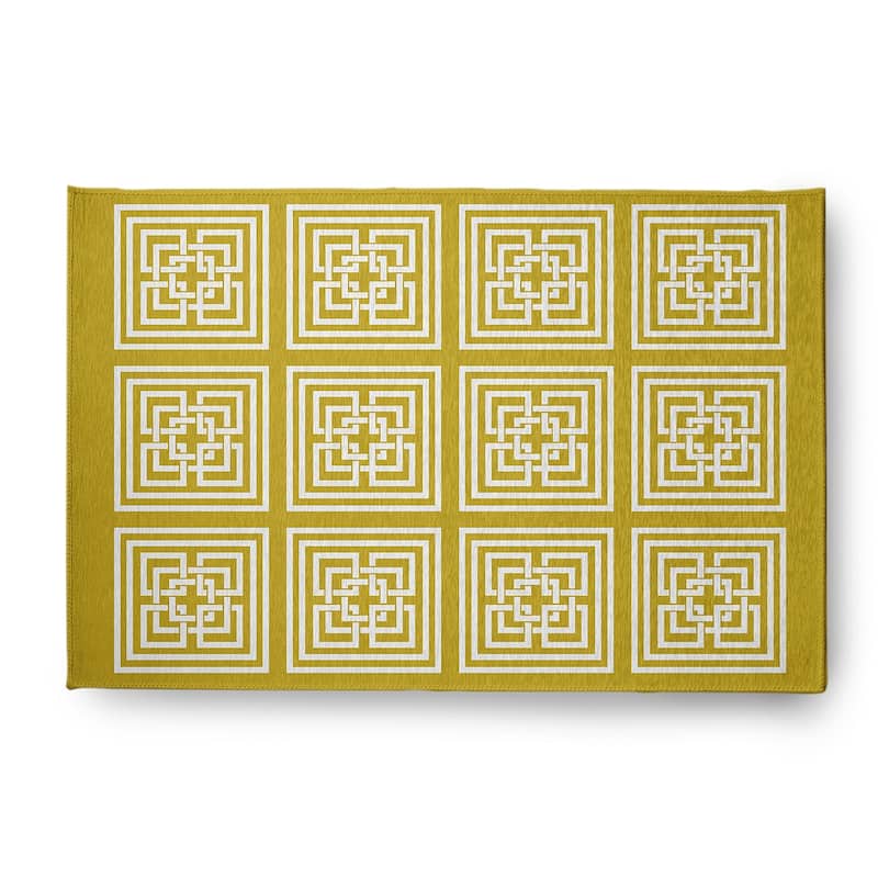 Greek New Key Rug - Mustard - 2' x 3'