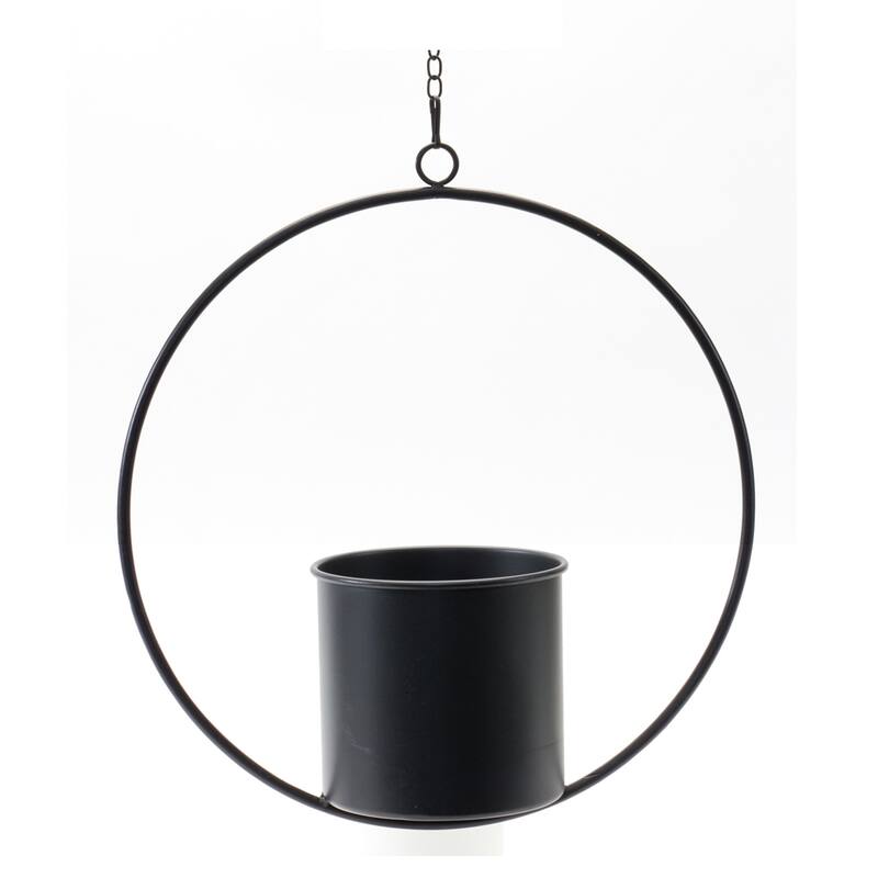 Minimalist Framed Outdoor Hanging Pot - 17" - Set of 2