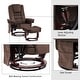 preview thumbnail 9 of 14, Mcombo Recliner Chair with Ottoman, Fabric Massage Swivel Chair