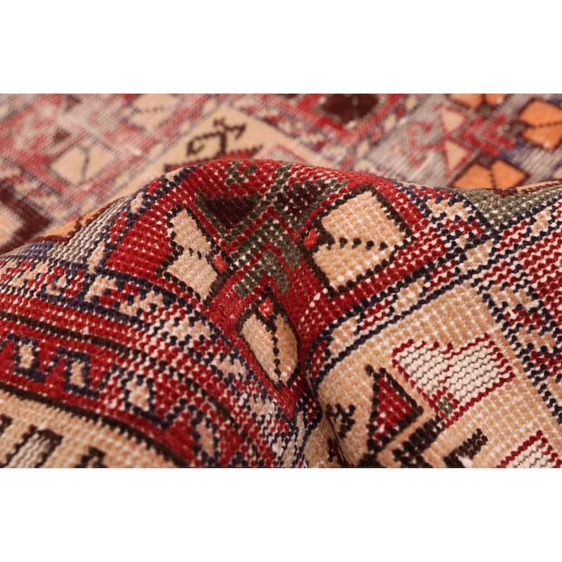 ECARPETGALLERY Hand-knotted Antalya Vintage Red Wool Rug - 4'6 x 9'2