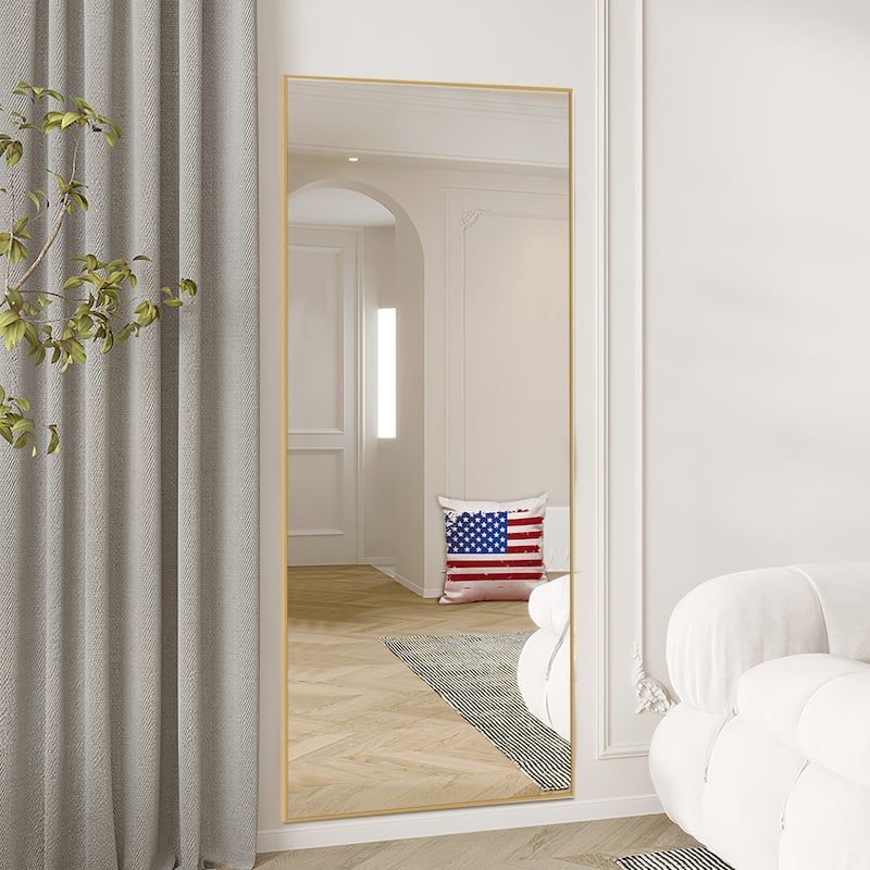 Oversized Metal framed Full Length Floor Wall Mirror