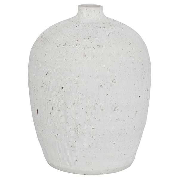 slide 2 of 3, Uttermost Floreana Medium White Vase