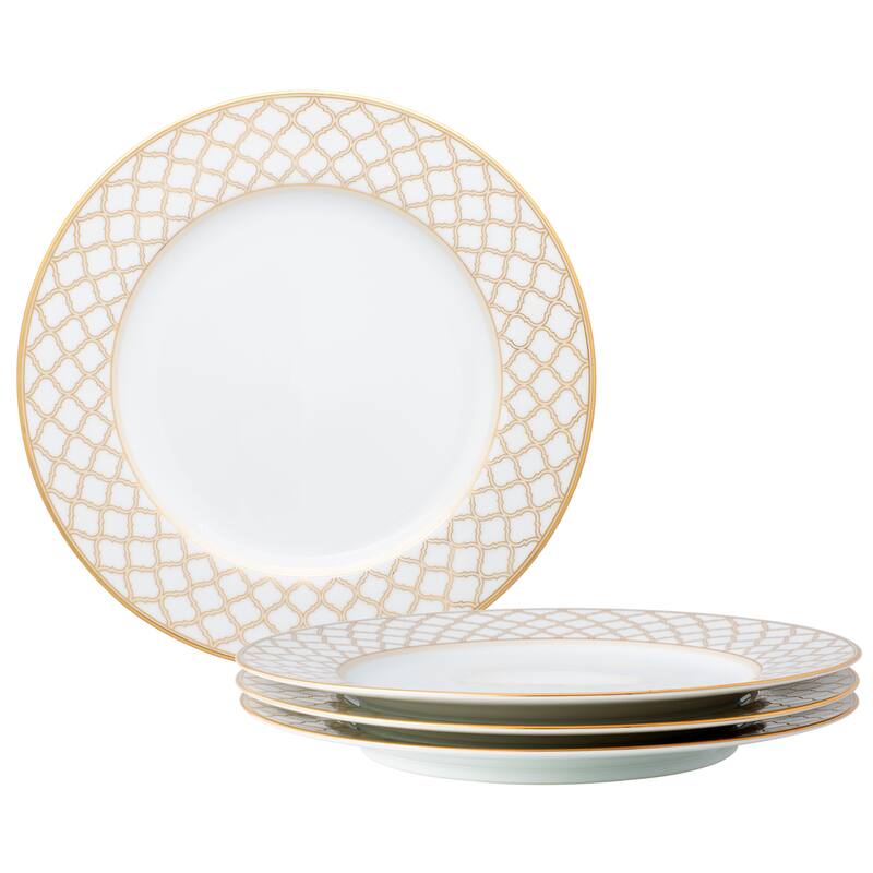 Noritake Eternal Palace Set Of 4 Dinner Plates, 10-1/2" - Gold