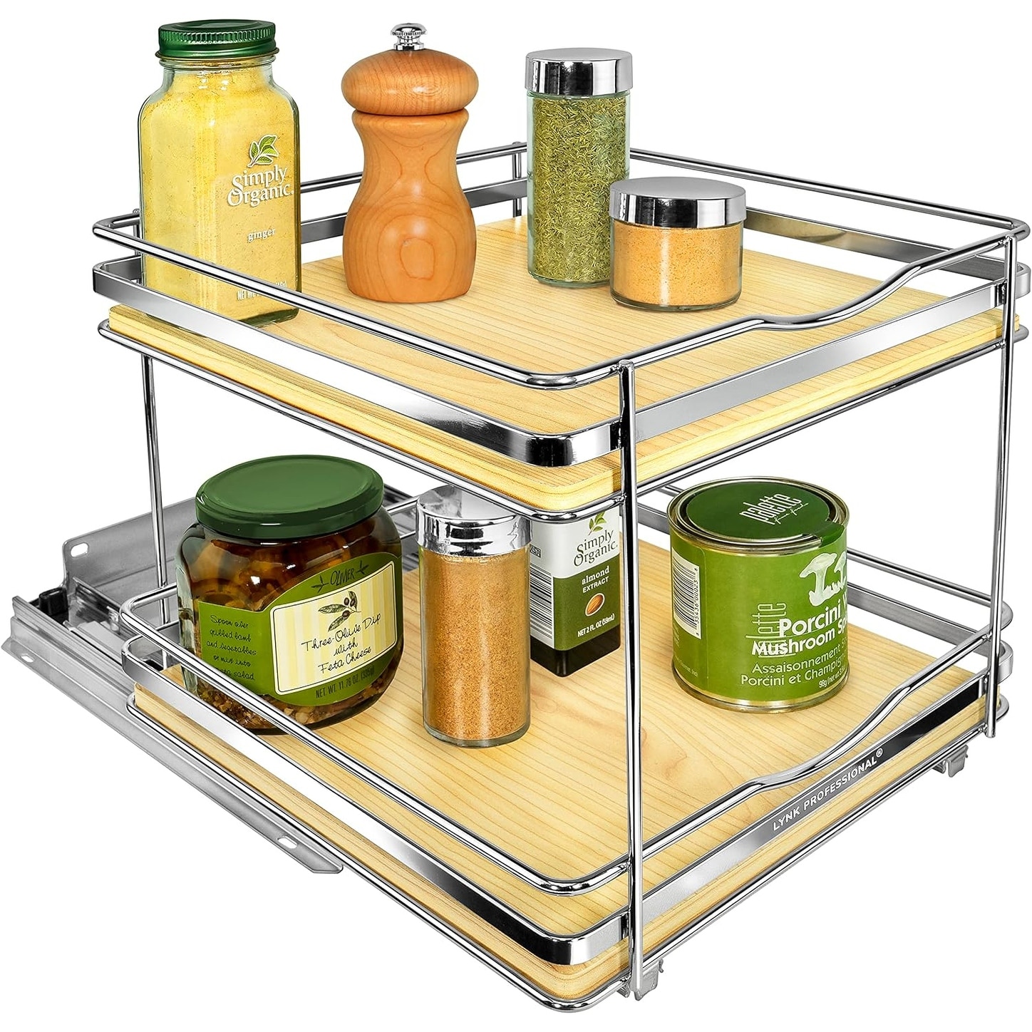 Pull Out Spice Rack Organizer for Cabinet Slide Out Rack Bed Bath Beyond 39835072