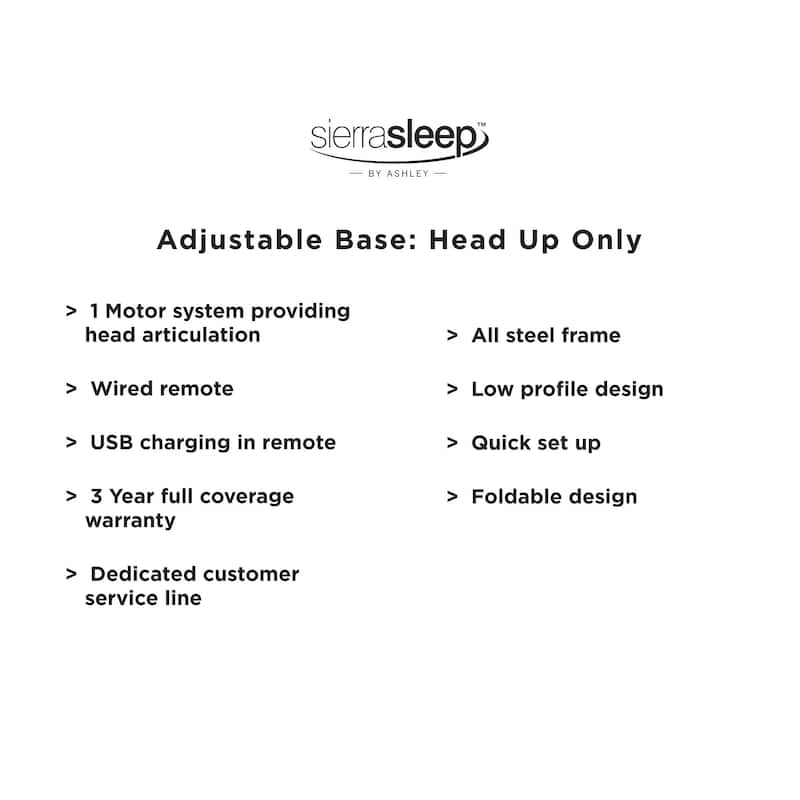 Signature Design by Ashley Chime 12 Inch Memory Foam Black/White 2-Piece Mattress Package