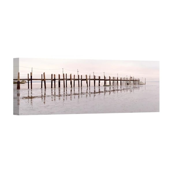 Easy Art Prints Alan Blaustein's 'Vintage Pier at Fishing Village' Premium Canvas Art