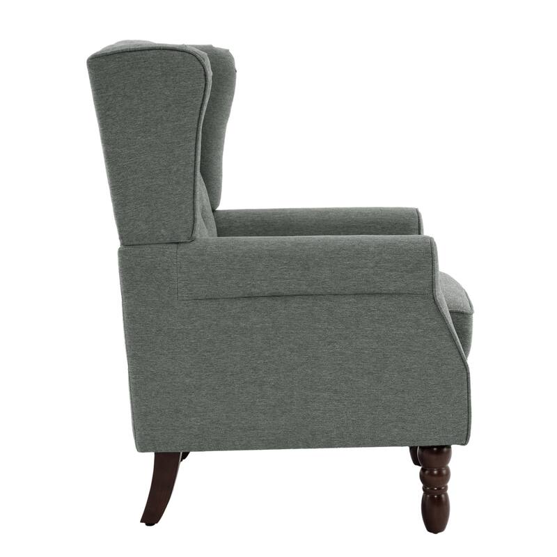Tufted Wingback Upholstered Accent Chair for Living room