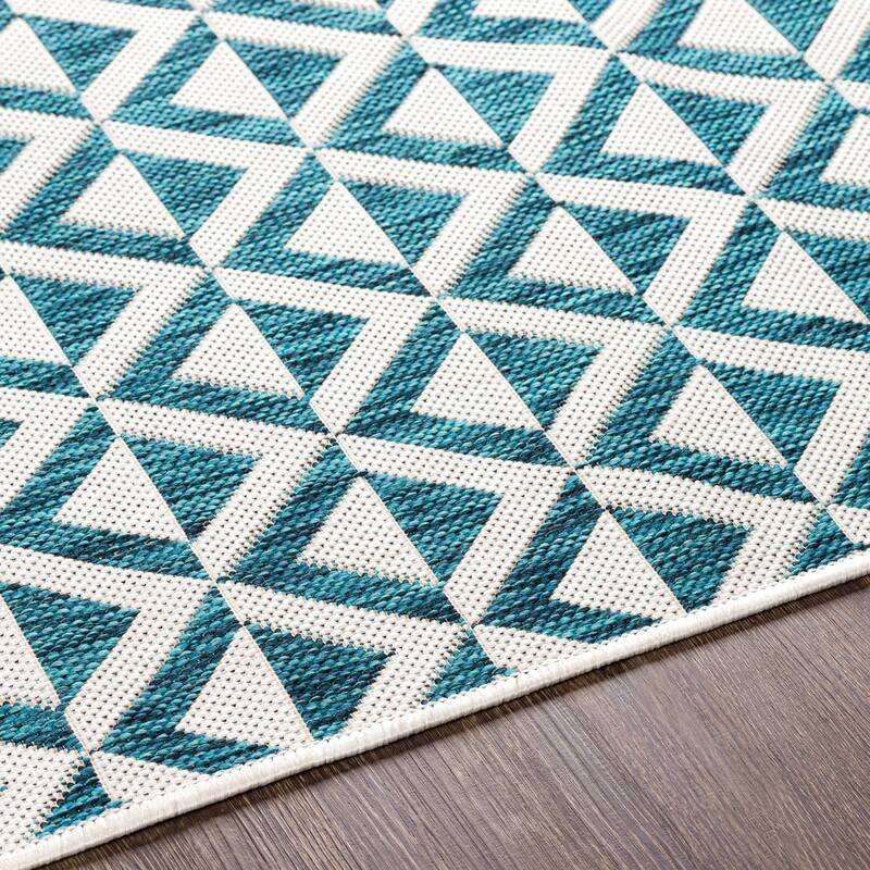 Livabliss Keller Indoor/ Outdoor Diamond Stripe Area Rug