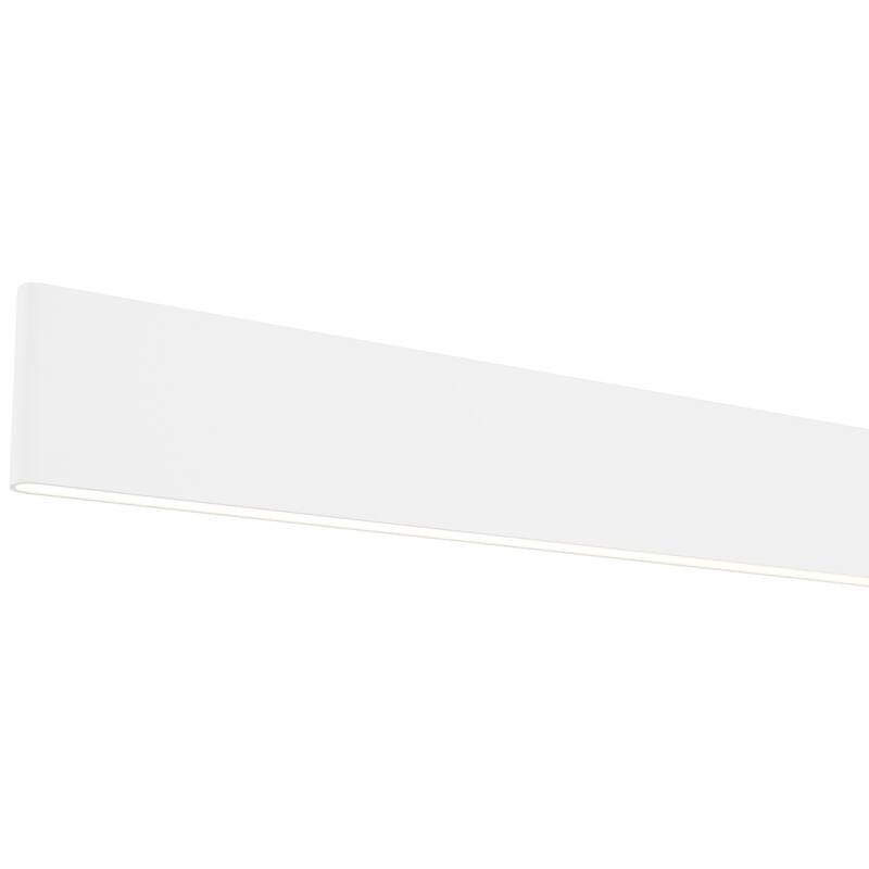 Access Lighting Carmel Matte White LED Rectangular Island Light with Acrylic Lens