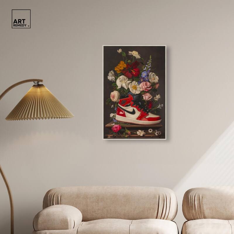 Sneaker Bouquet II Canvas by Art Remedy