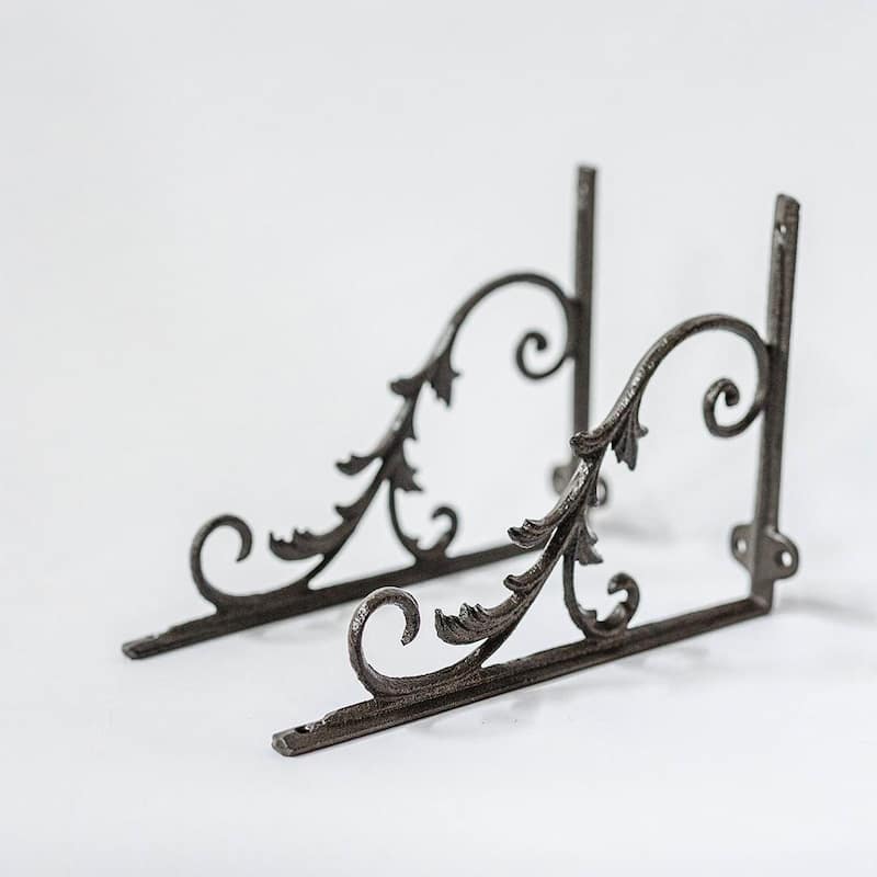 Set of 2 Cast Iron Decorative Bracket