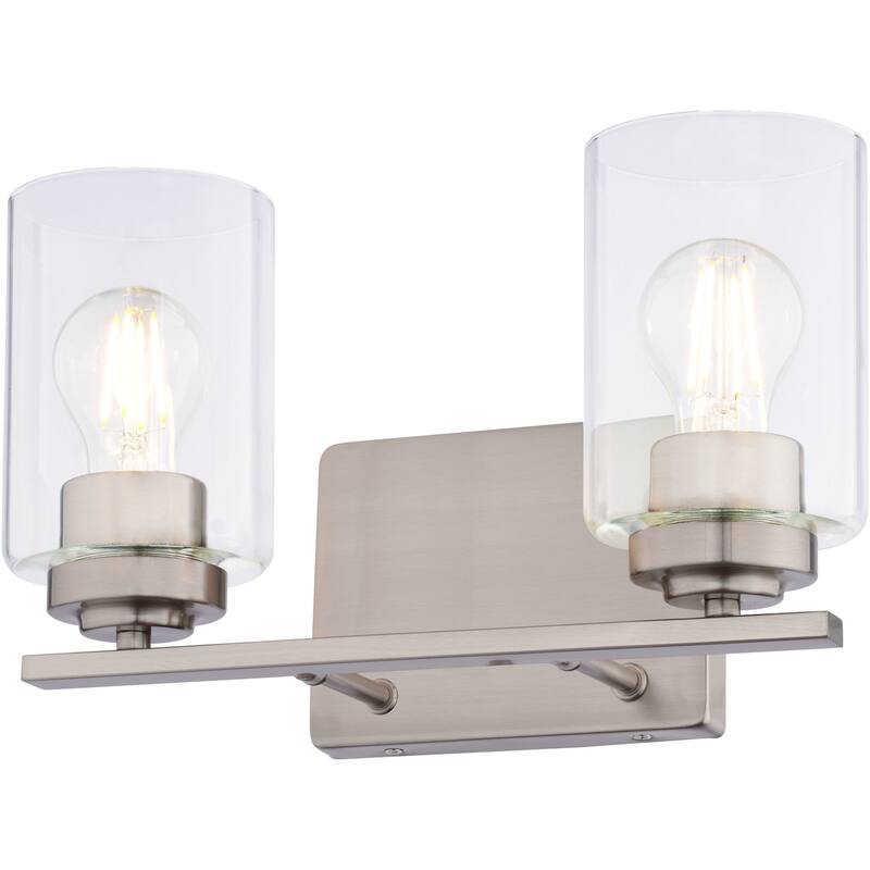 Vaxcel Lighting W0526 Park Ridge 2 Light 13" Wide Vanity Light - Satin Nickel