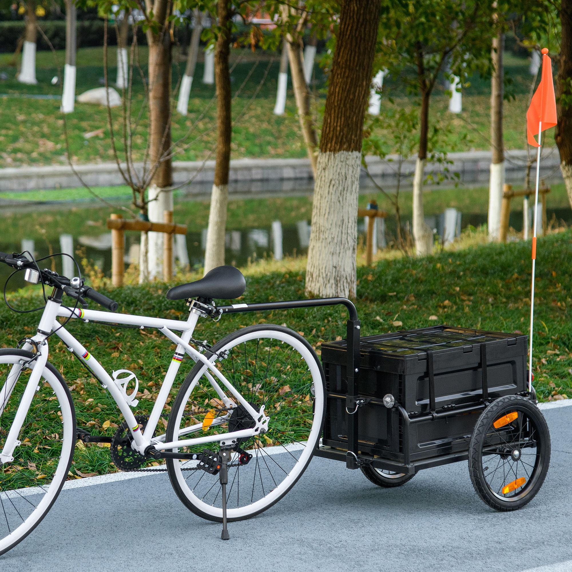 Bicycle cargo cart hot sale