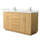 Option Light Oak / Giotto Quartz Top / Brushed Nickel