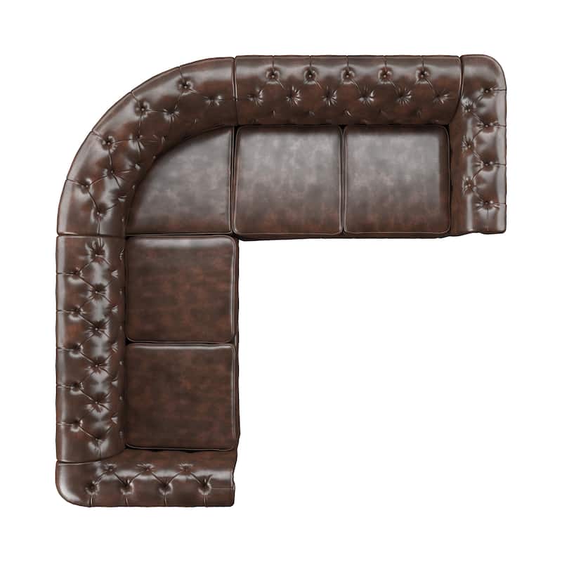 Knightsbridge Scrolled Arm Chesterfield Sectional by iNSPIRE Q Artisan