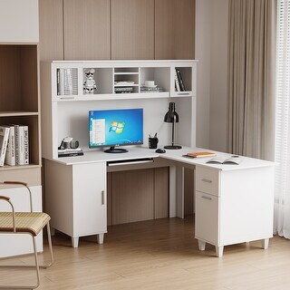 L-shaped Home Office Computer Desk - Bed Bath & Beyond - 41092052
