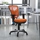 preview thumbnail 50 of 164, Nicholas Mid-Back Blue Mesh Multifunction Executive Swivel Ergonomic Office Chair with Adjustable Arms Orange