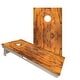 preview thumbnail 1 of 4, Wood Finish Tiger Wood Regulation 2x4 Cornhole Board Set All-Weather - Include Carrying Case