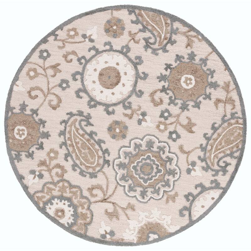 SAFAVIEH Handmade Blossom Jutka Floral Wool Rug