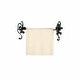 preview thumbnail 1 of 1, Towel Bar Nickel 18" Fleur De Lis Style Bar Bathroom Renovators Supply