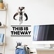 preview thumbnail 2 of 4, Black & Grey This Is The Way Wall Decals by RoomMates