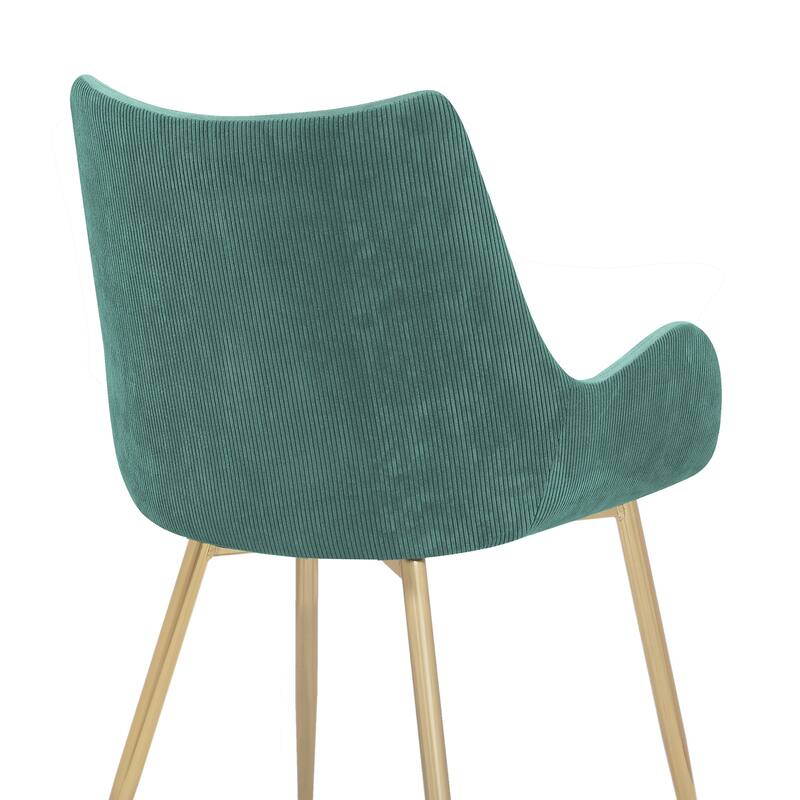 Avery Upholstered Dining Chair with Gold Legs