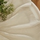 preview thumbnail 25 of 94, HLC.me Abbey Faux Linen Textured Semi Sheer Privacy Light Filtering Transparent Window Grommet Curtain Panels, Pair