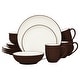 preview thumbnail 71 of 83, Noritake Colorwave 16-Piece Coupe Dinnerware Set, Service For 4 Chocolate
