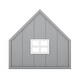 preview thumbnail 3 of 8, Wood House Bed with Window and Fence