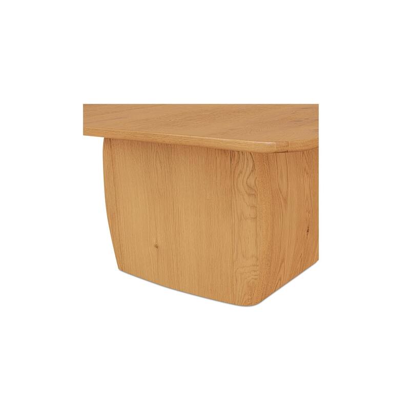 NADAAL STUDIOS Octavian, Rectangular Coffee Table With Round Corners - 55"W x36"D x17"H