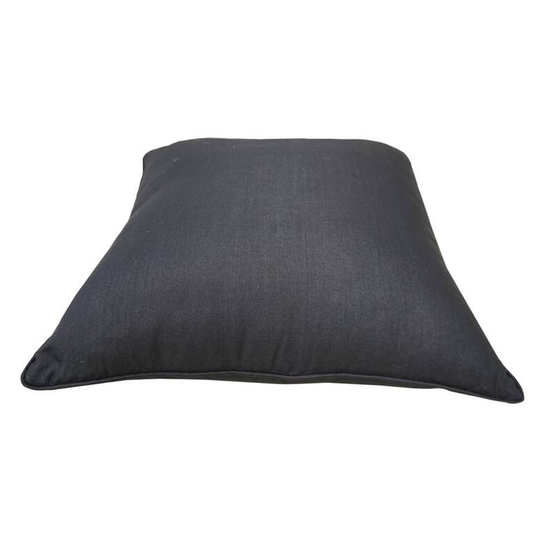 Home&Manor Premium Silk Throw Pillow 18" Navy