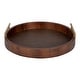 preview thumbnail 40 of 89, Kate and Laurel Lipton Round Decorative Tray with Metal Handles