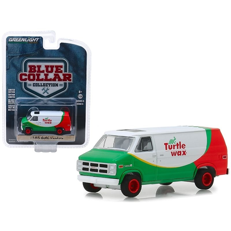 shop 1983 gmc vandura van turtle wax blue collar collection series 5 1 64 diecast model car by greenlight on sale overstock 28760129 1983 gmc vandura van turtle wax blue collar collection series 5 1 64 diecast model car by greenlight